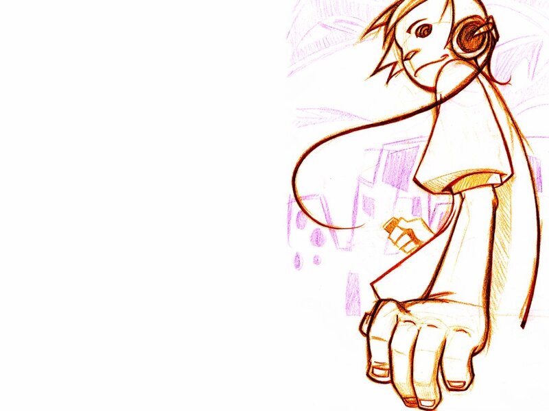 Anime Character Sketch — Brown