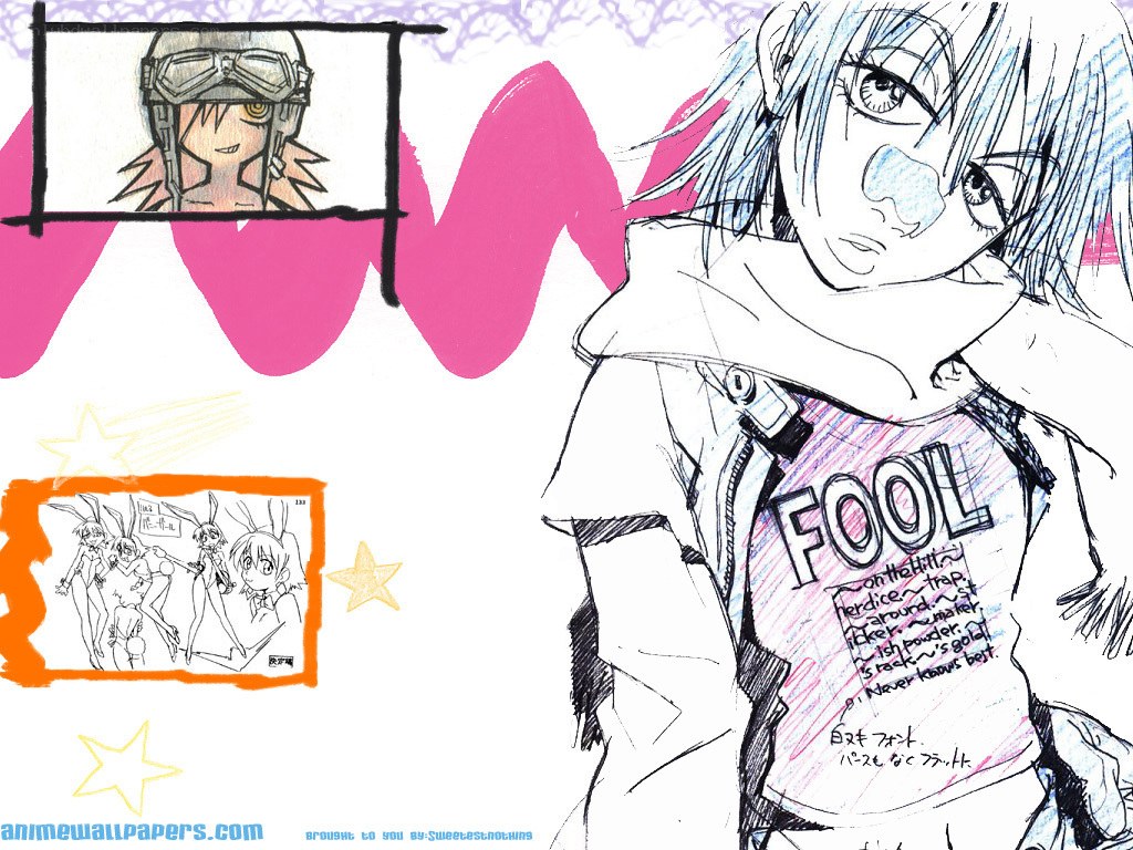 anime character sketch collage