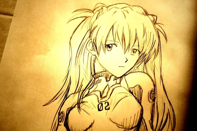 anime character sketch drawing