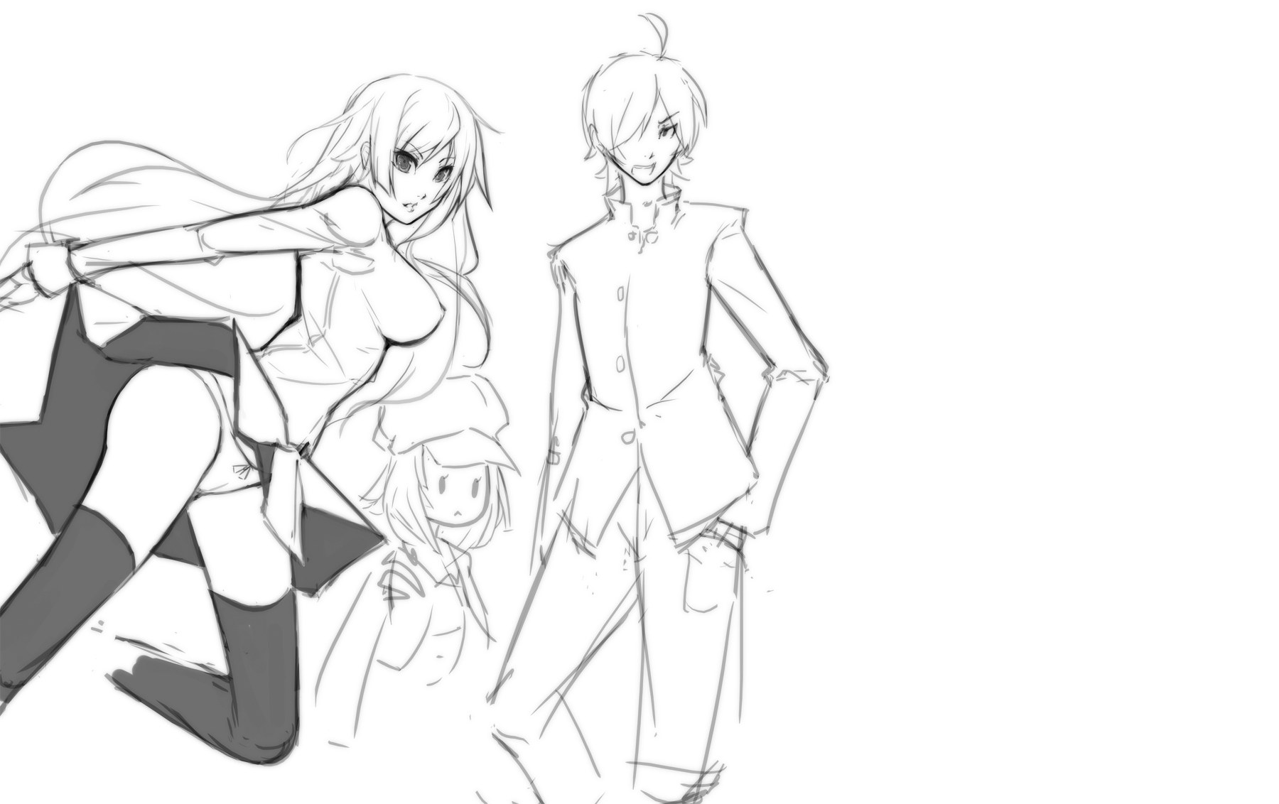 anime character sketches