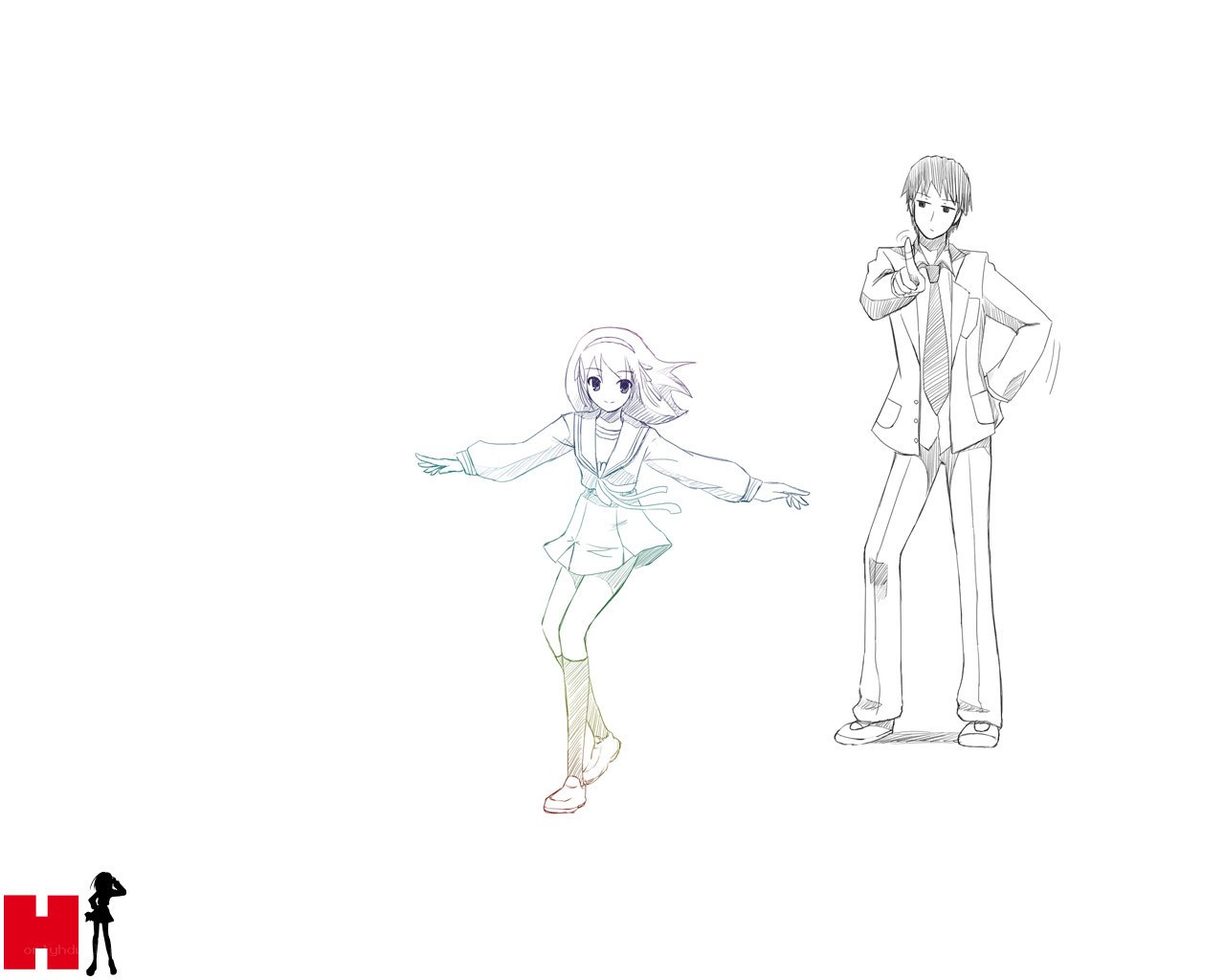 anime character sketches