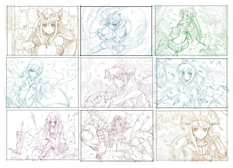 Anime Character Sketches — Brown