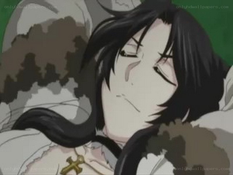 anime character sleeping