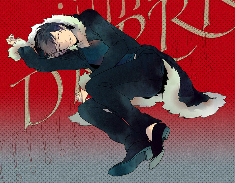 anime character sleeping