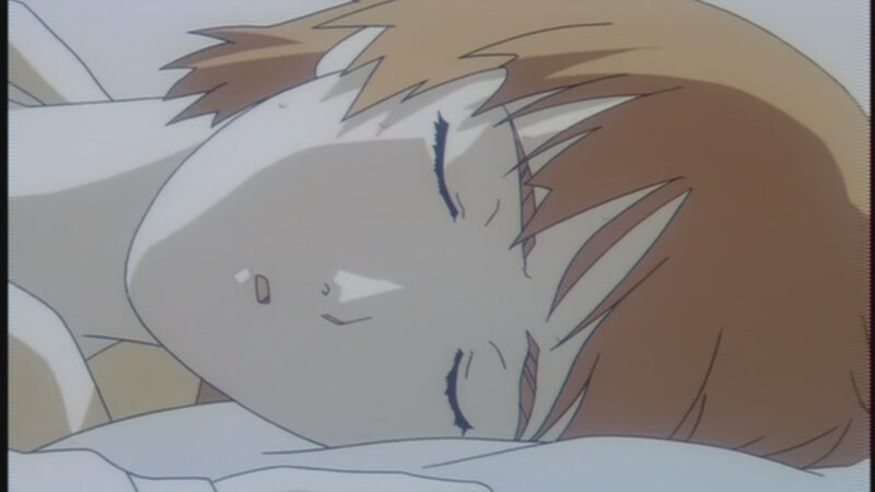 anime character sleeping