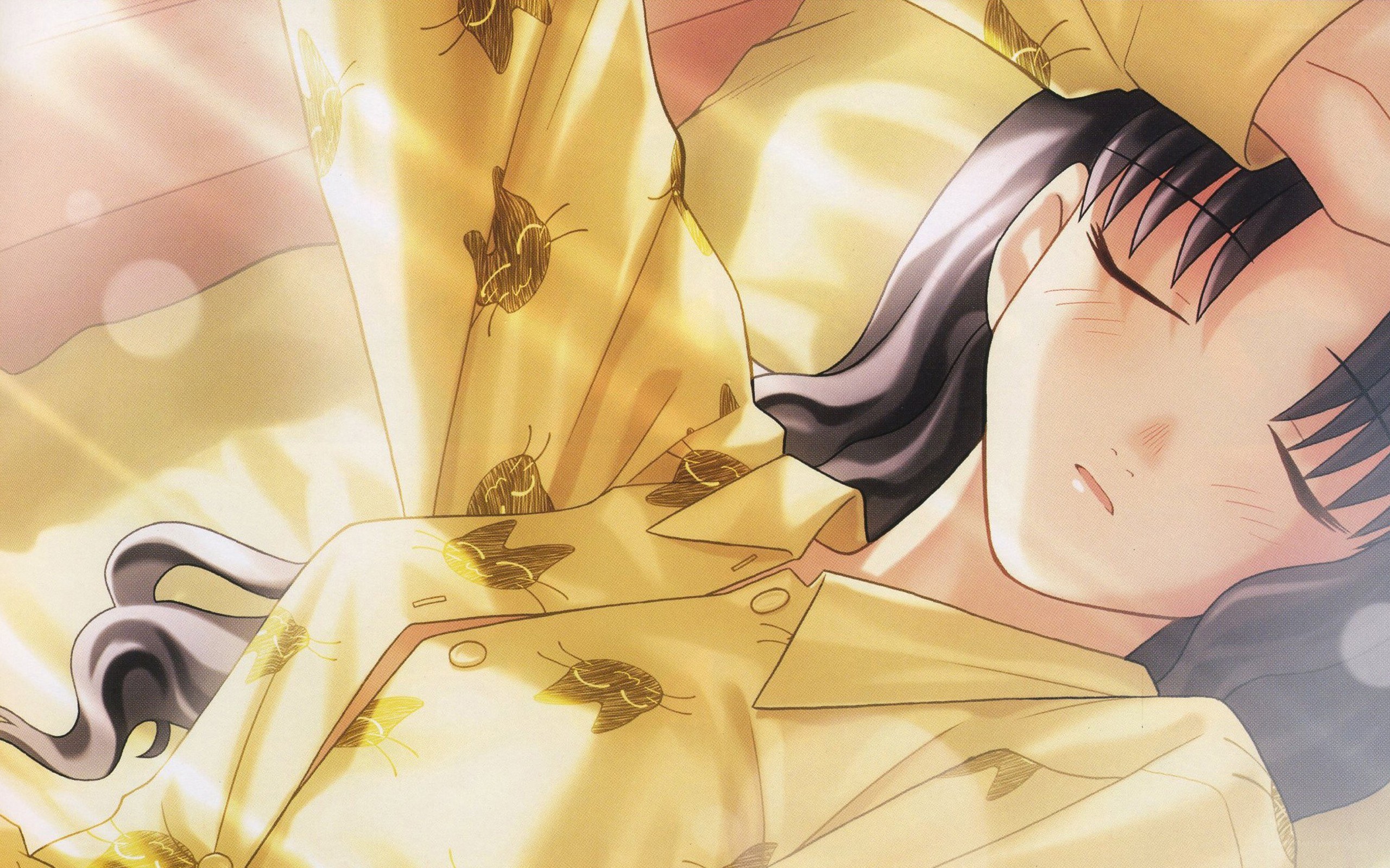 anime character sleeping peacefully