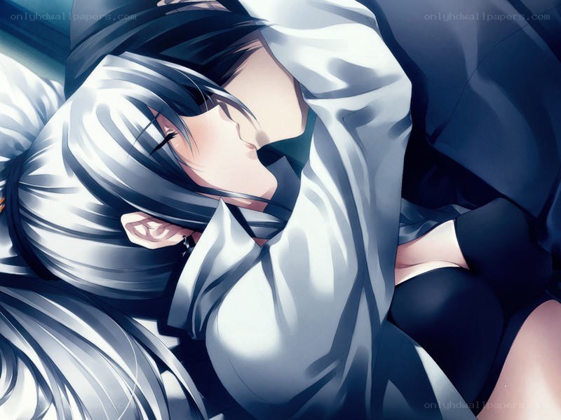 Anime character sleeping peacefully