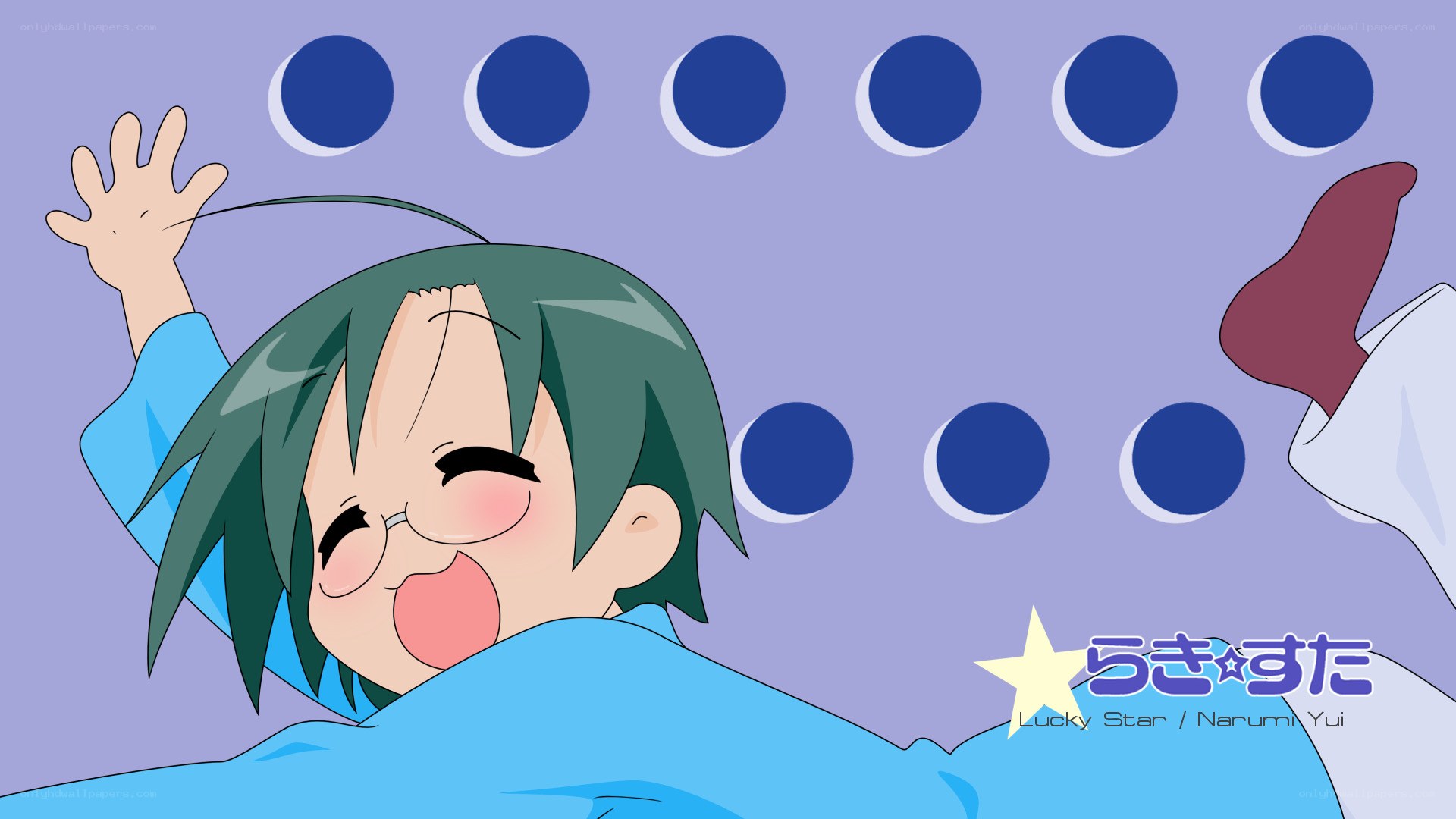 Anime character sleeping peacefully