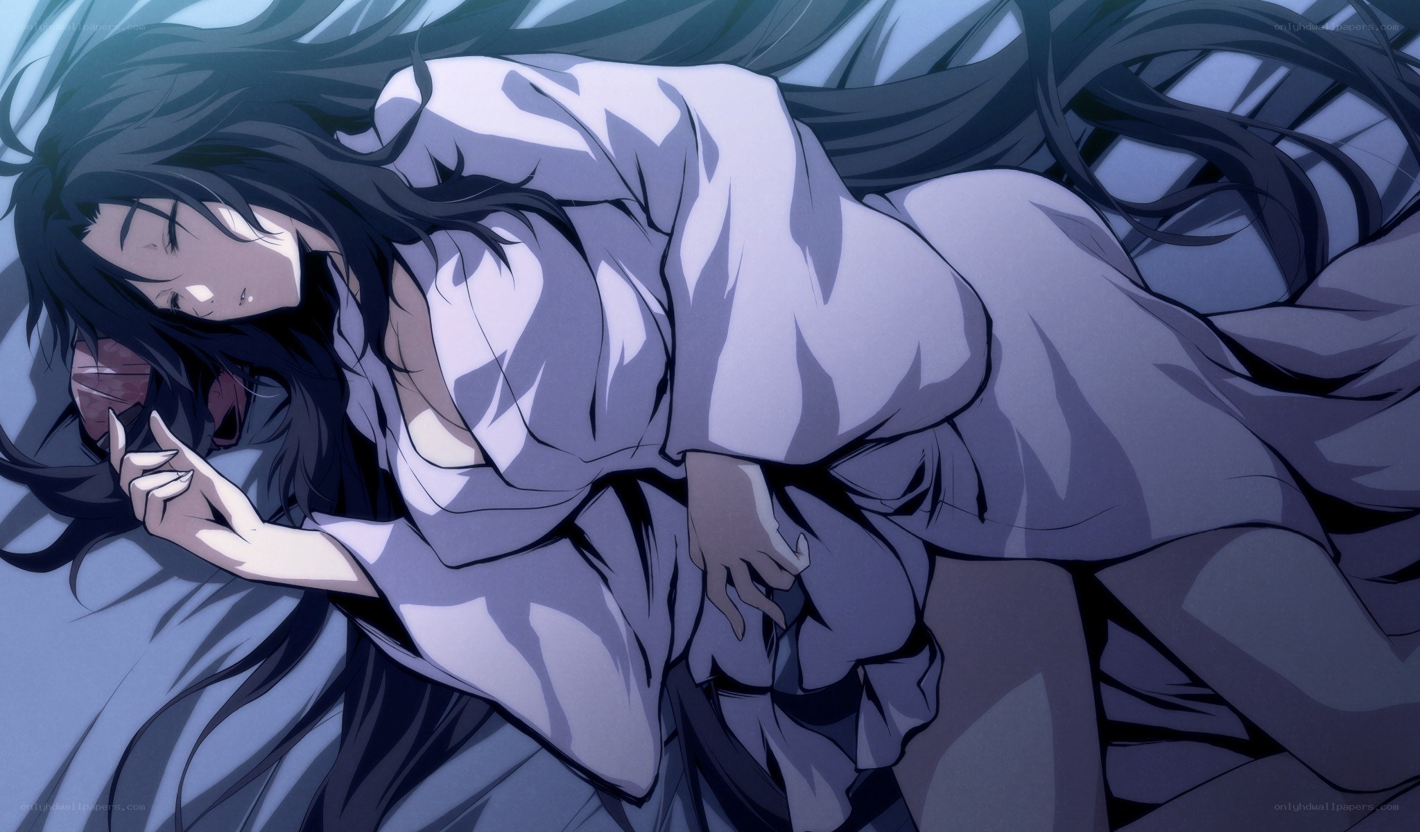 anime character sleeping peacefully