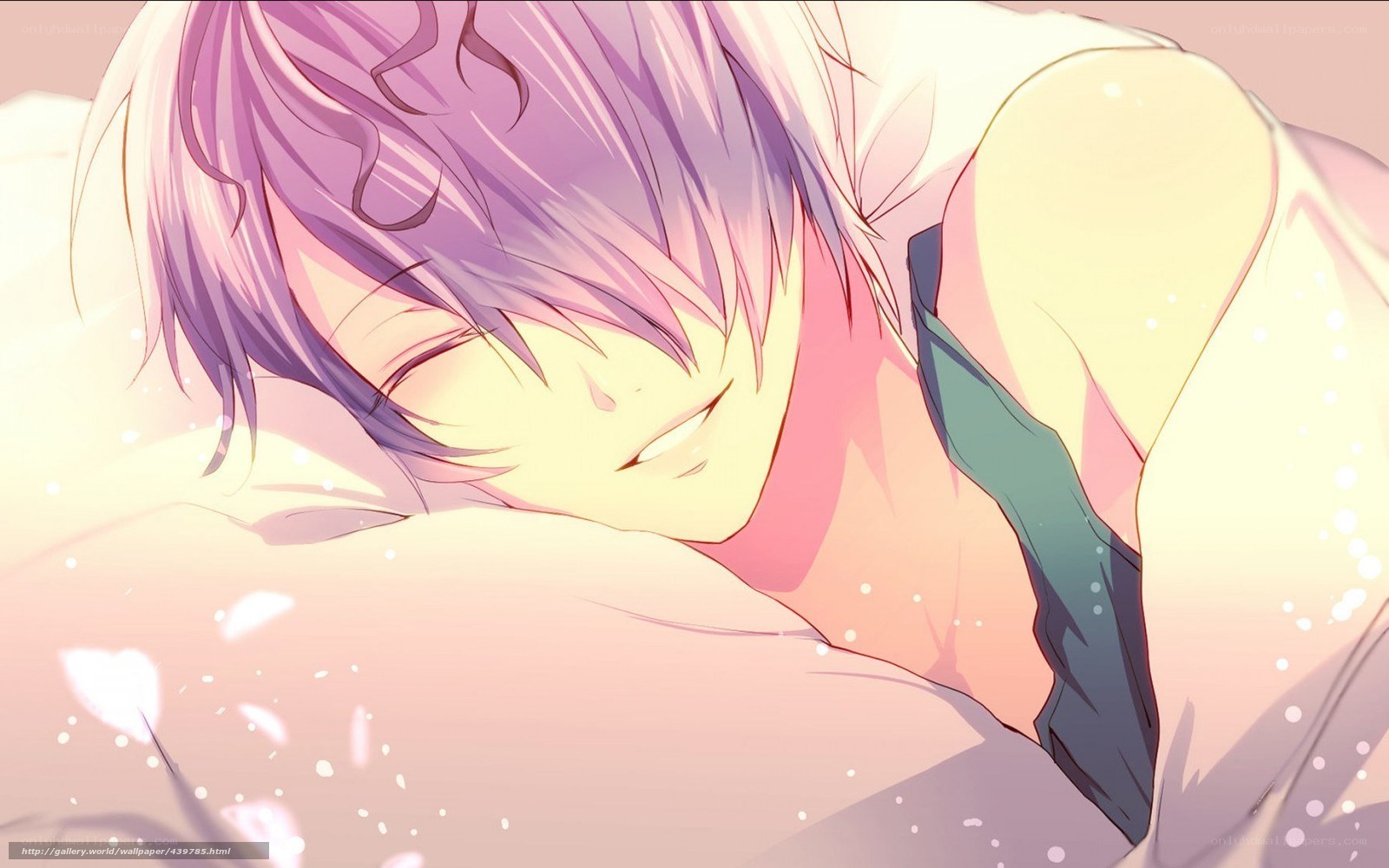 anime character sleeping peacefully