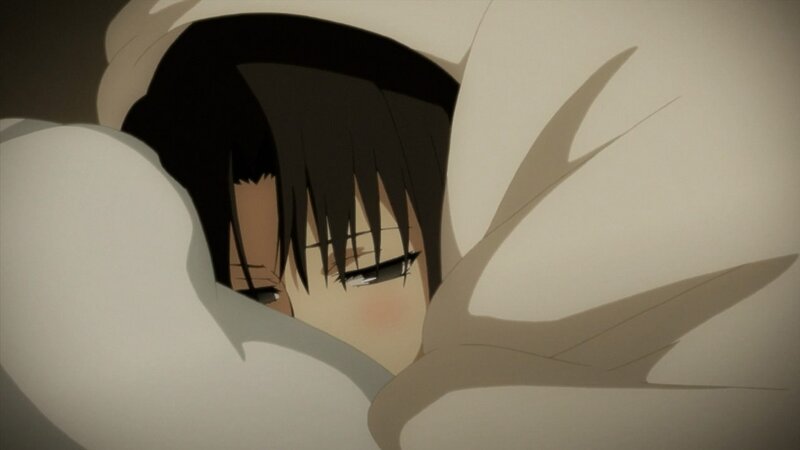 Anime Character Sleeping — White, Calm, Pillow