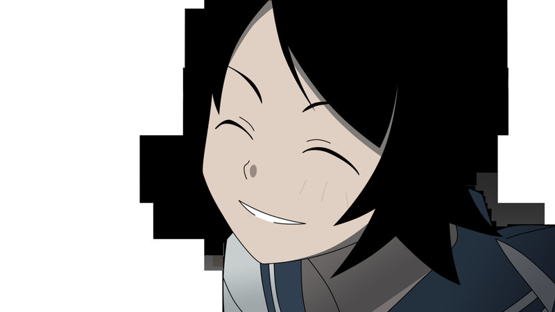 anime character smiling