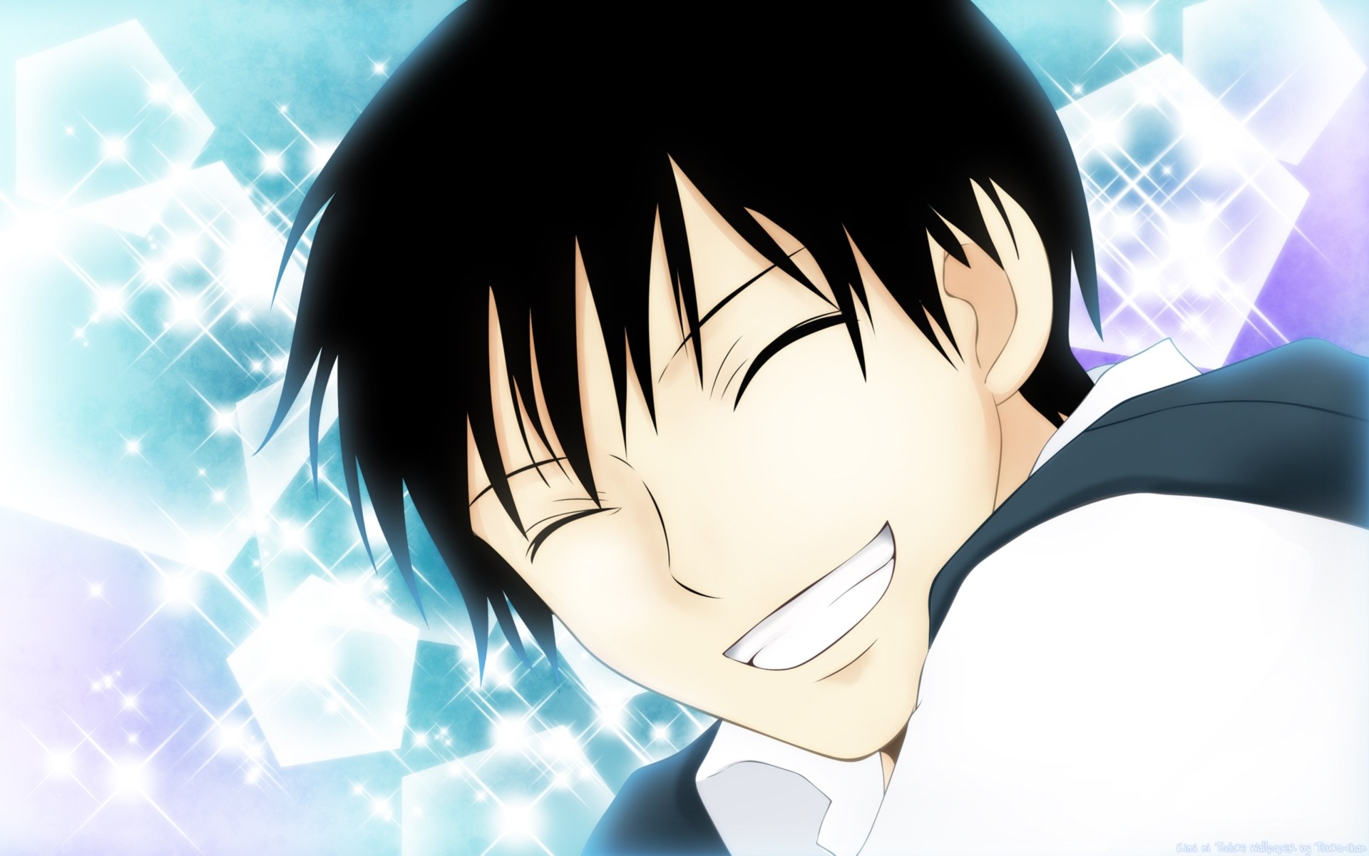 anime character smiling