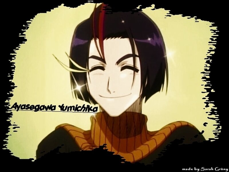 Anime Character Smiling — Yellow