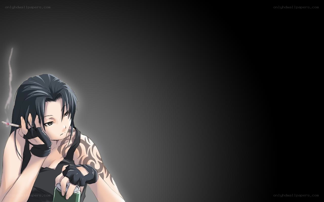 anime character smoking