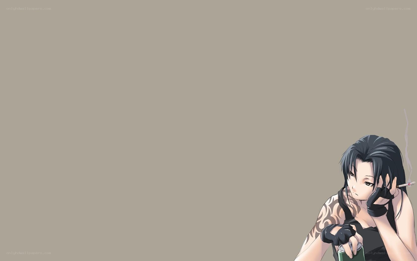 anime character smoking