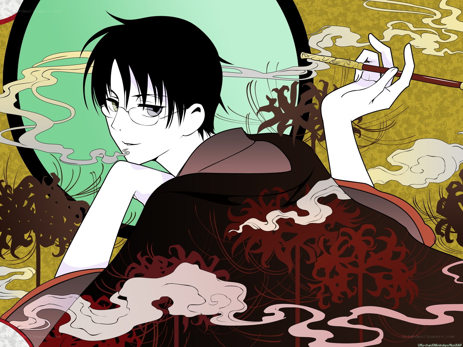 anime character smoking a cigarette