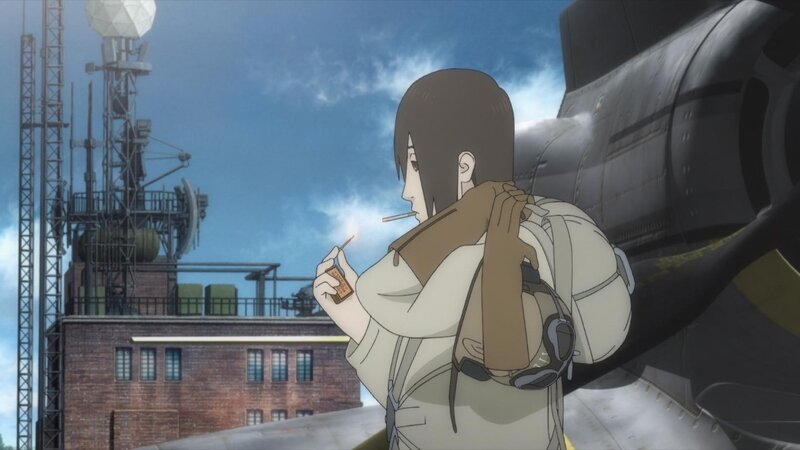 Anime Character Smoking — Blue, Calm