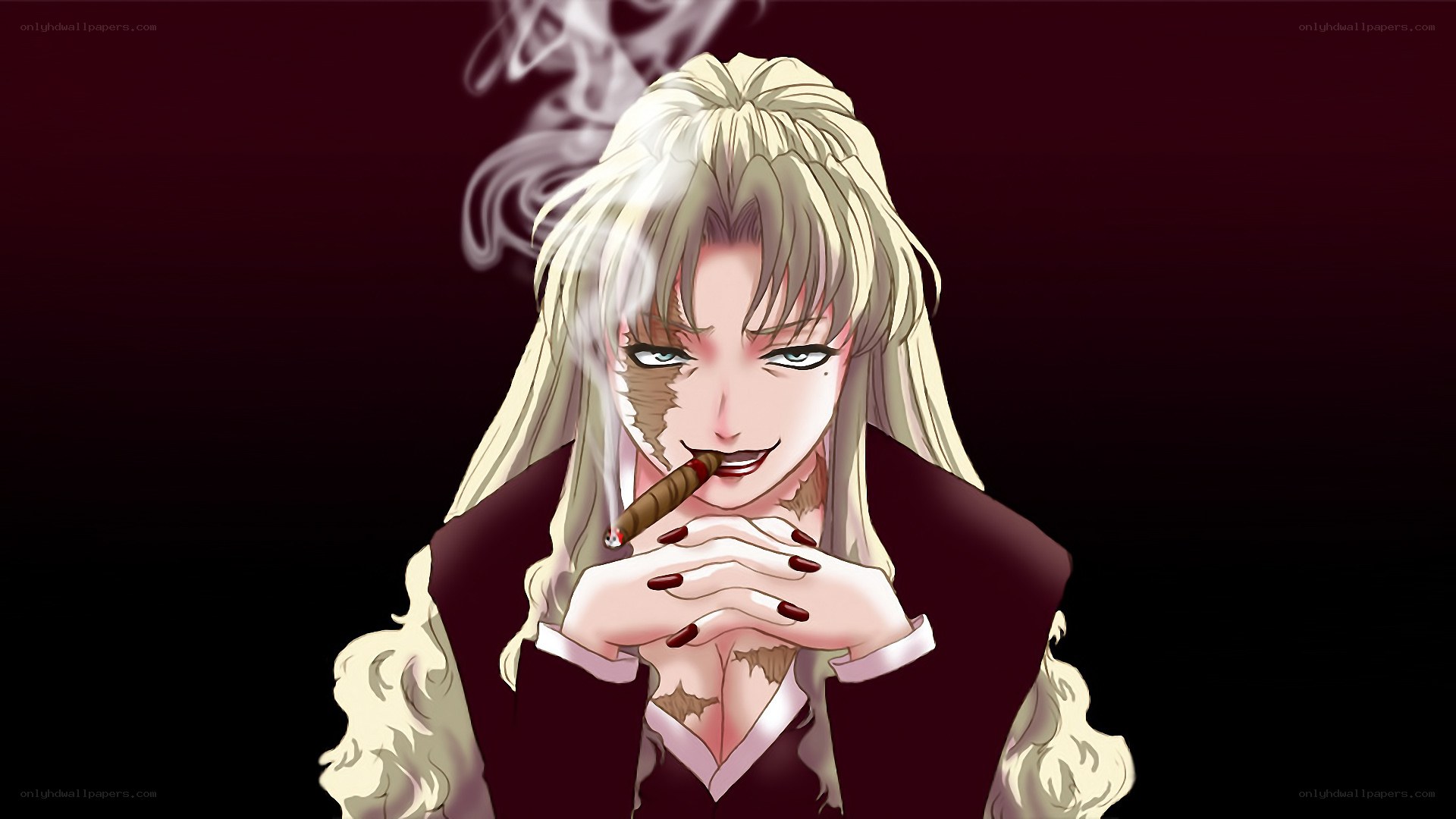 anime character smoking cigar