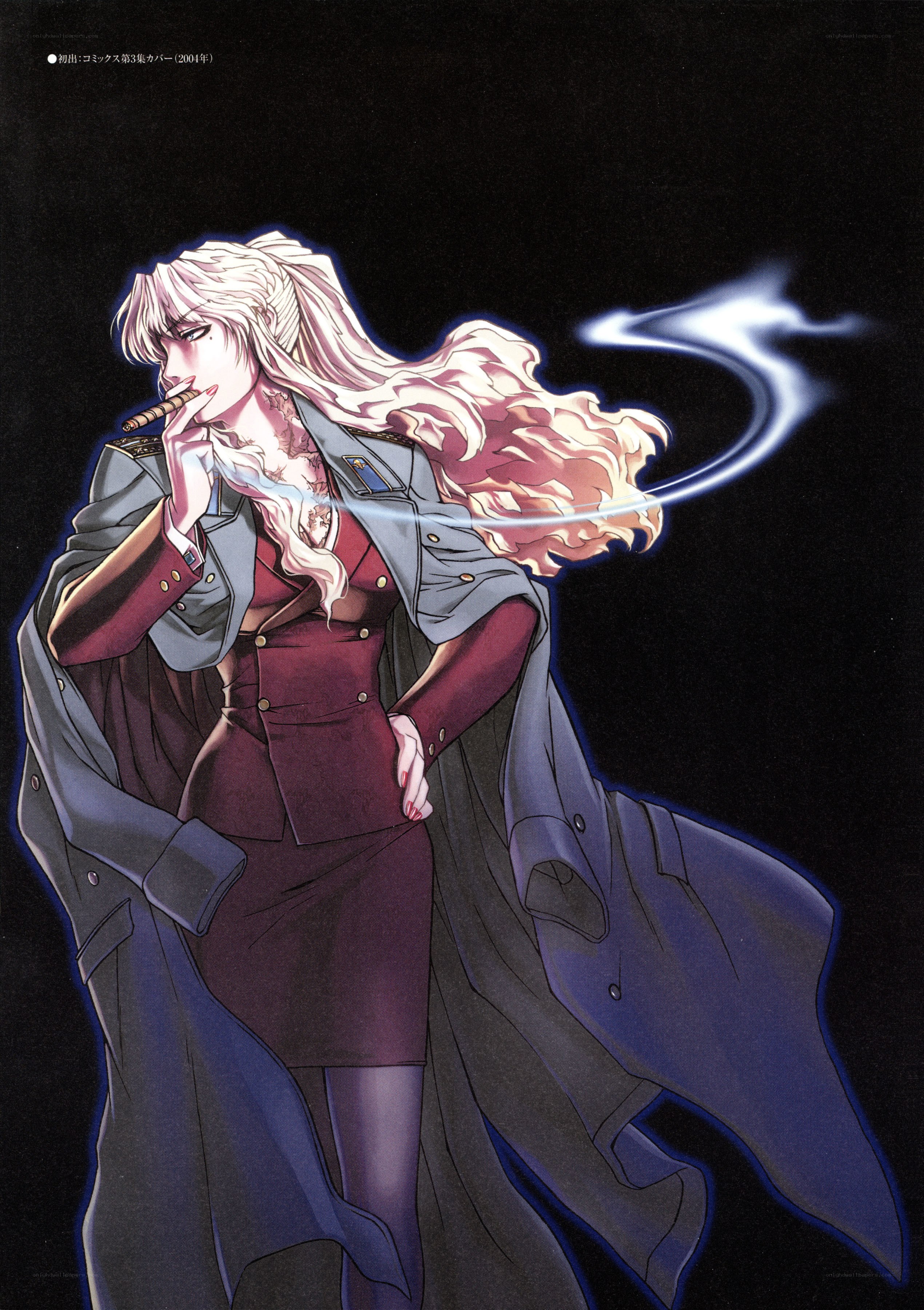 anime character smoking cigar
