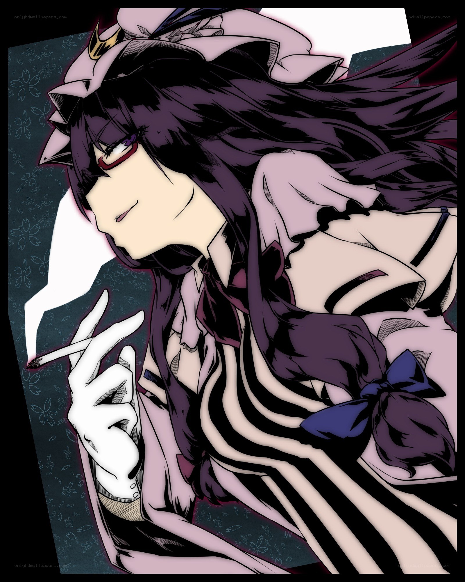 anime character smoking cigarette