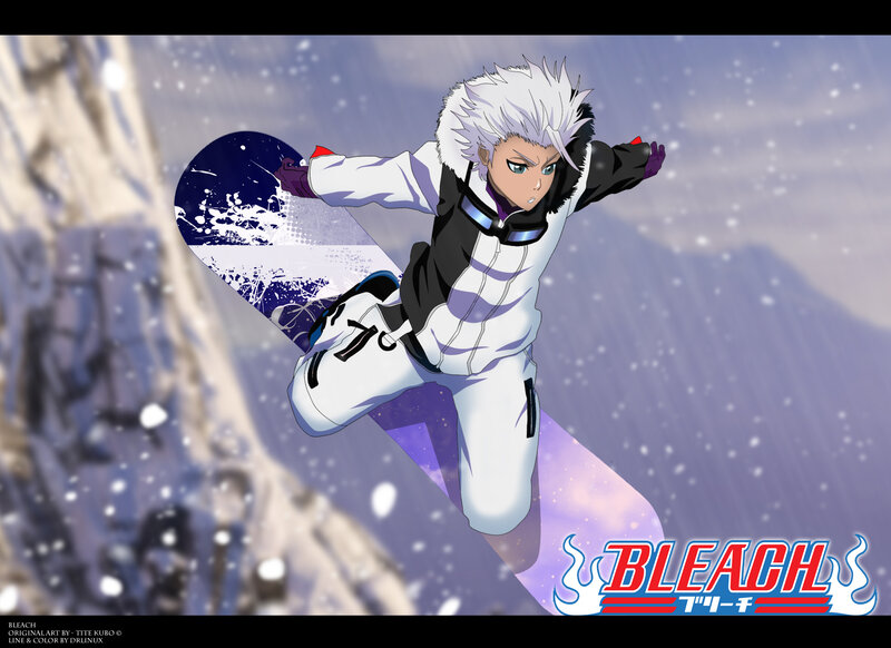 Anime Character Snowboarding