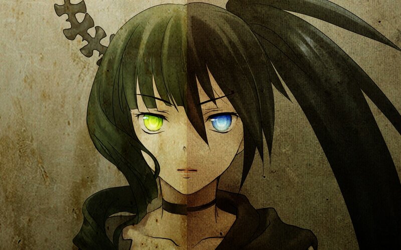 Anime Character Split Face — Brown