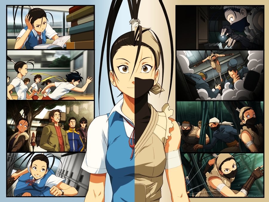 Anime character split personality