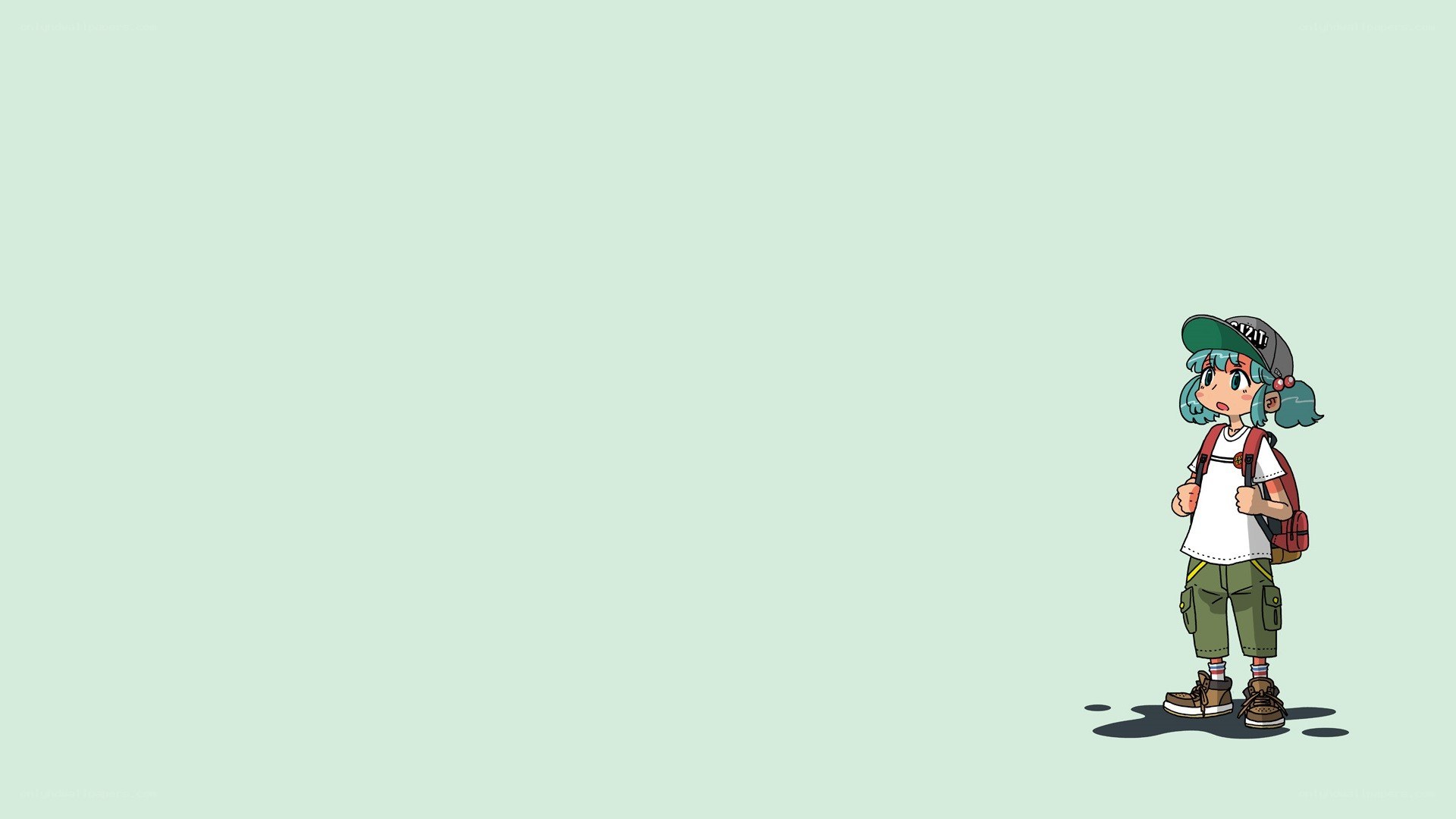 anime character standing alone