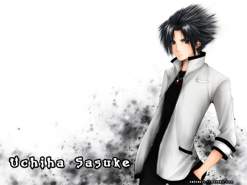 Anime Character Standing — Black, Dramatic, Manga, Black Hair, White Jacket