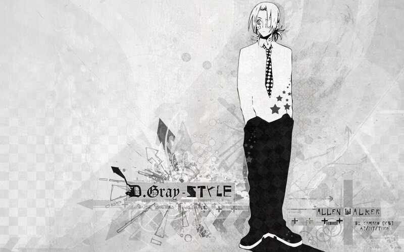 Anime Character Standing — Black, Neutral