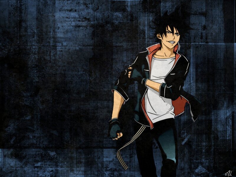 Anime Character Standing — Blue, Confident