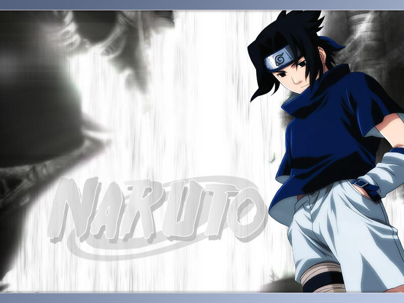 Anime Character Standing — Blue, Dramatic, Headband