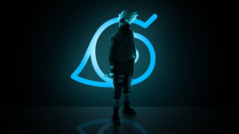 Anime Character Standing — Blue, Dramatic, Night, Digital Art