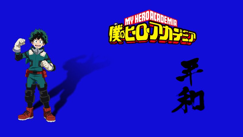 Anime Character Standing — Blue, Energetic
