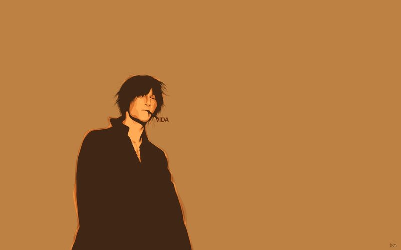 Anime Character Standing — Brown, Dramatic, Digital Art