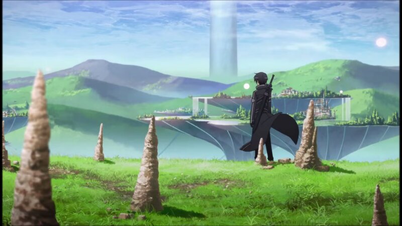 Anime Character Standing — Green, Serene