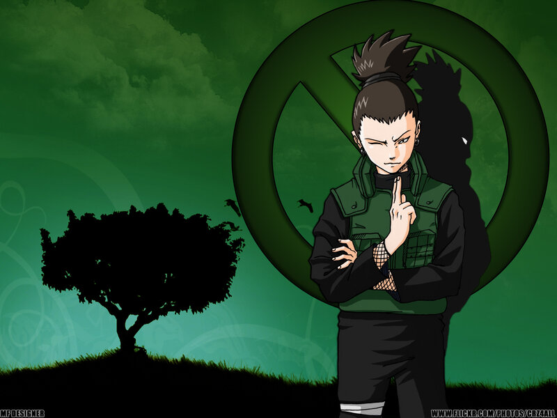 Anime Character Standing — Green, Serious