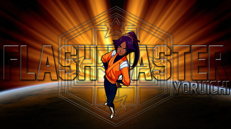Anime Character Standing — Orange, Dramatic