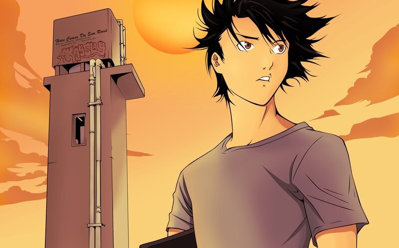 Anime Character Standing — Orange