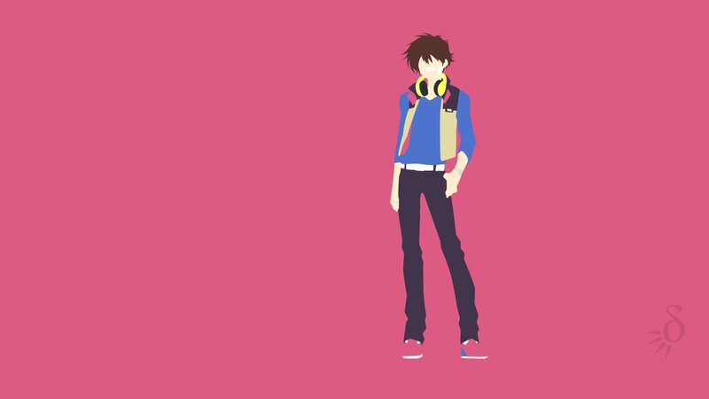 Anime Character Standing — Pink, Neutral