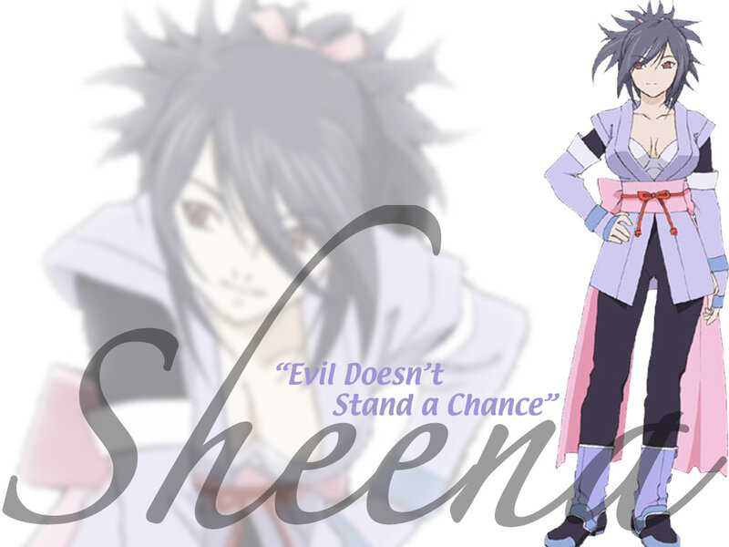 Anime Character Standing — Purple, Confident