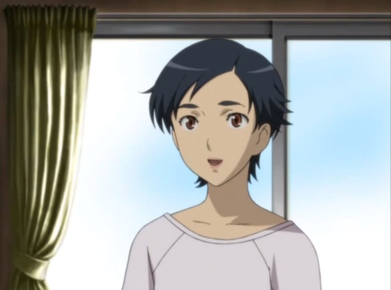 Anime Character Standing — White, Calm