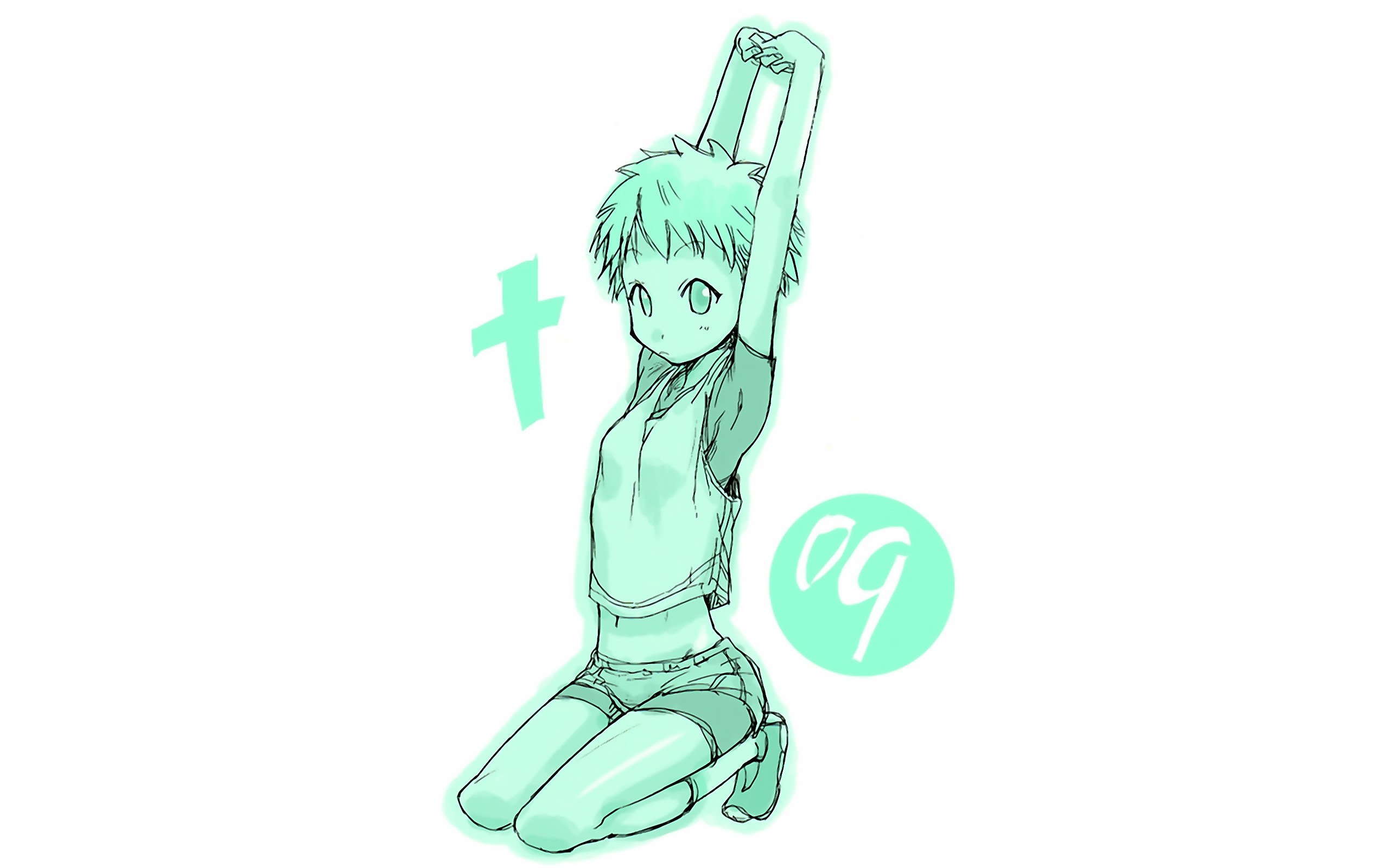 anime character stretching