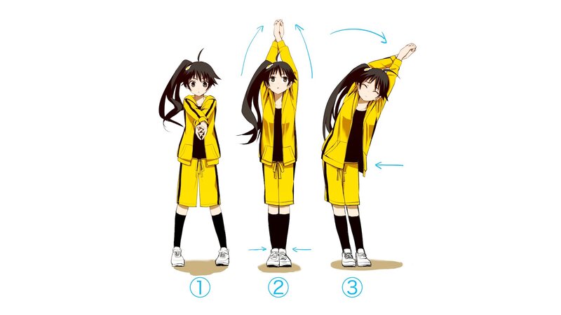 anime character stretching tutorial