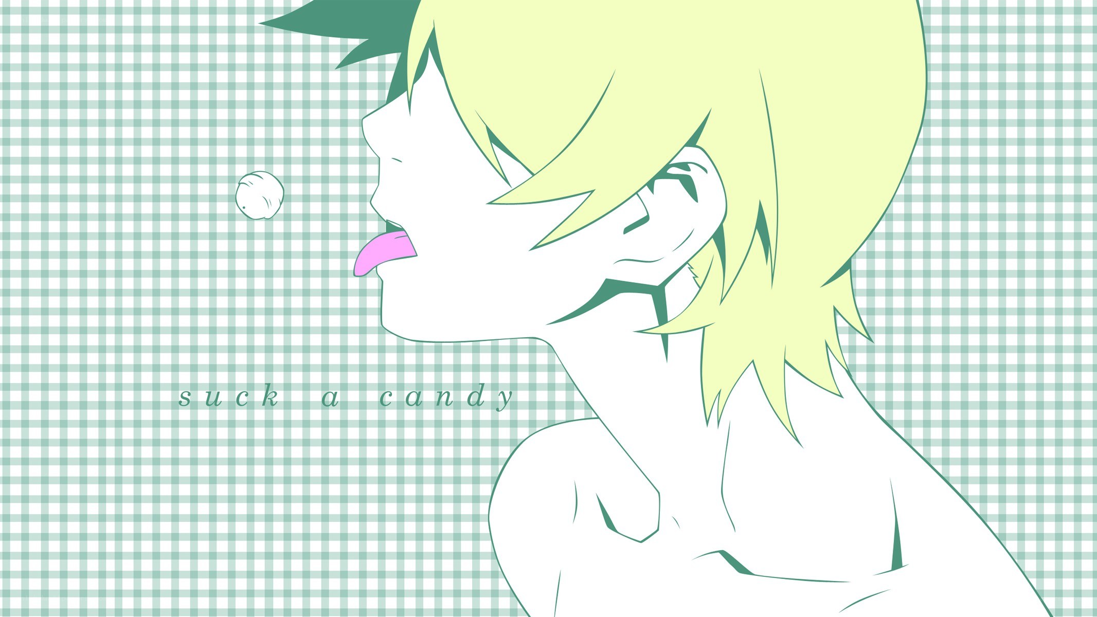 anime character sucking candy