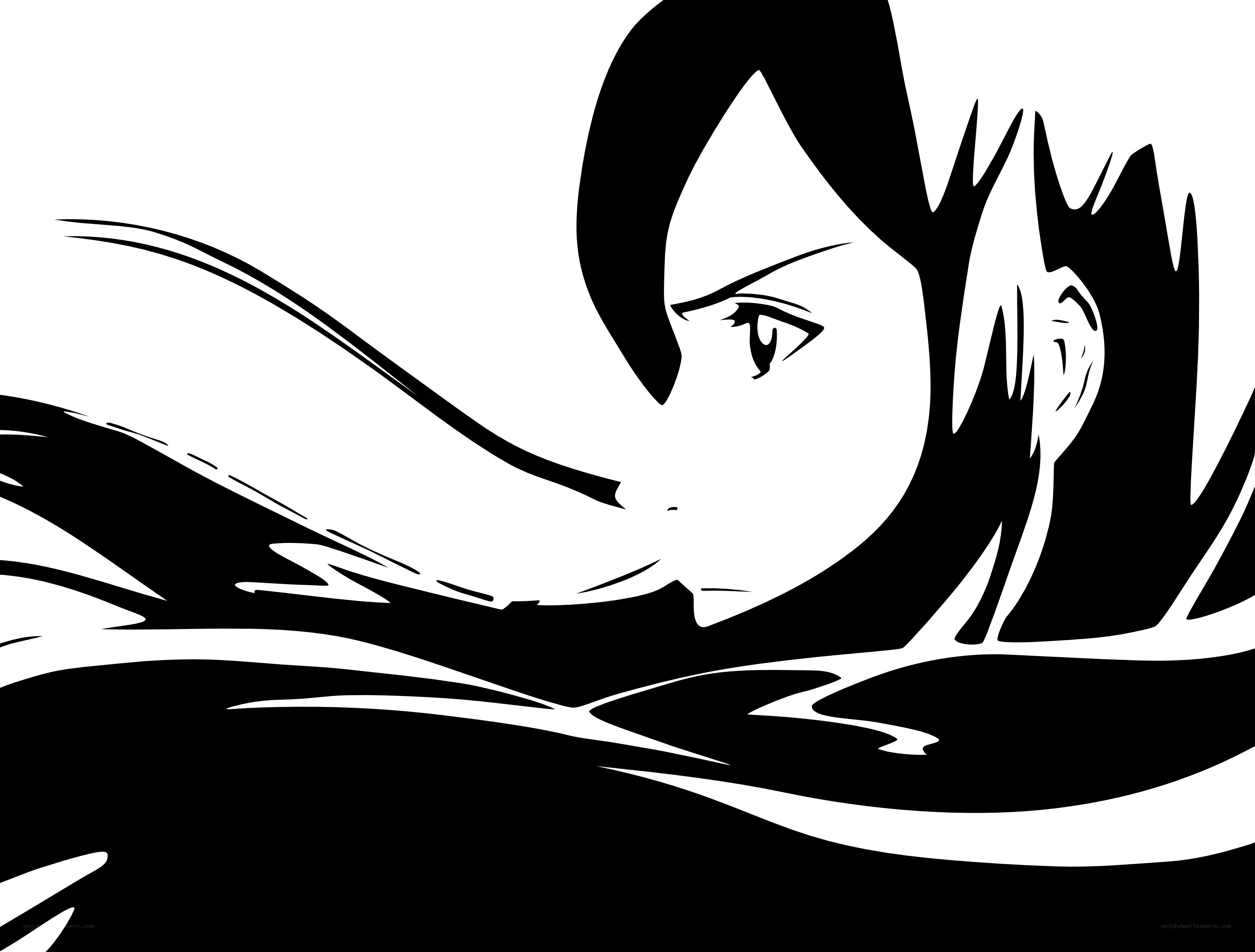 anime character swimming