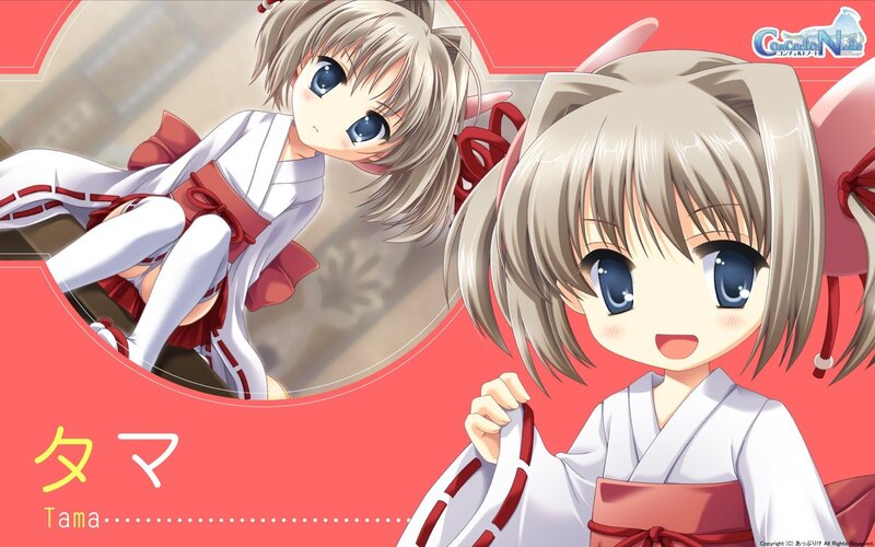 Anime character Tama in kimono