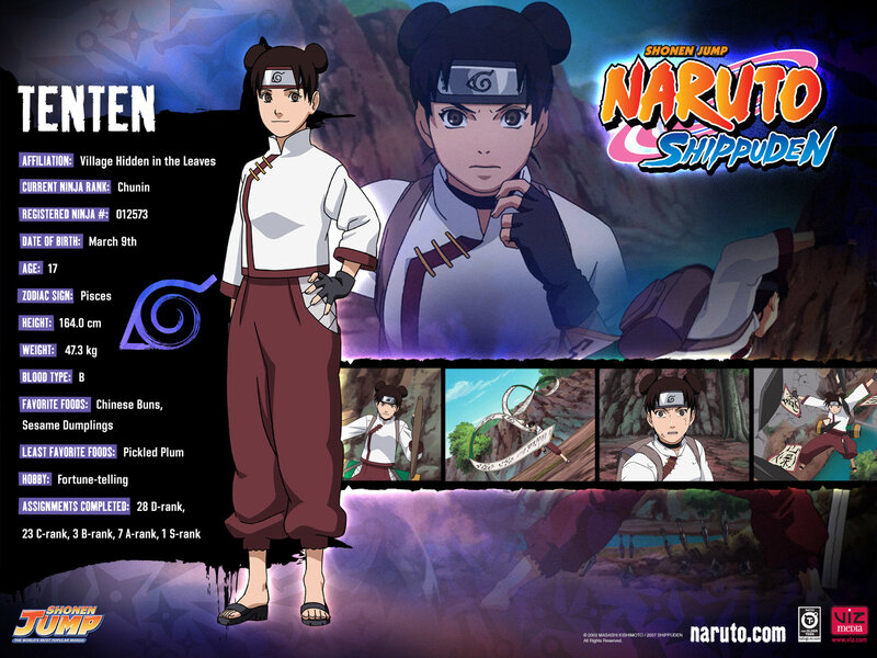 Anime Character Tenten — Purple