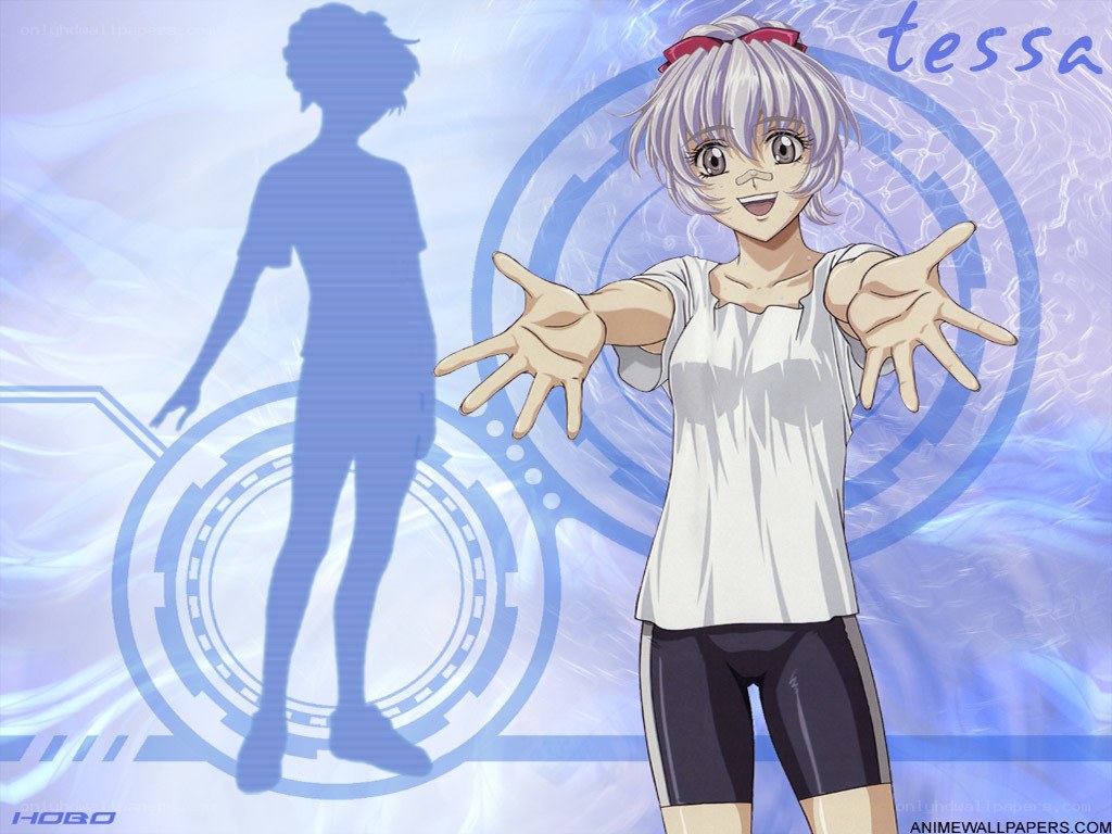 anime character tessa with shadow